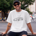 Ferrari F40 T-Shirt, Classic Vintage Front View Car Outline Tee, Unisex Ferrari Fan Gift, Supercar Line Art Shirt, Car Lover Enthusiast Tee