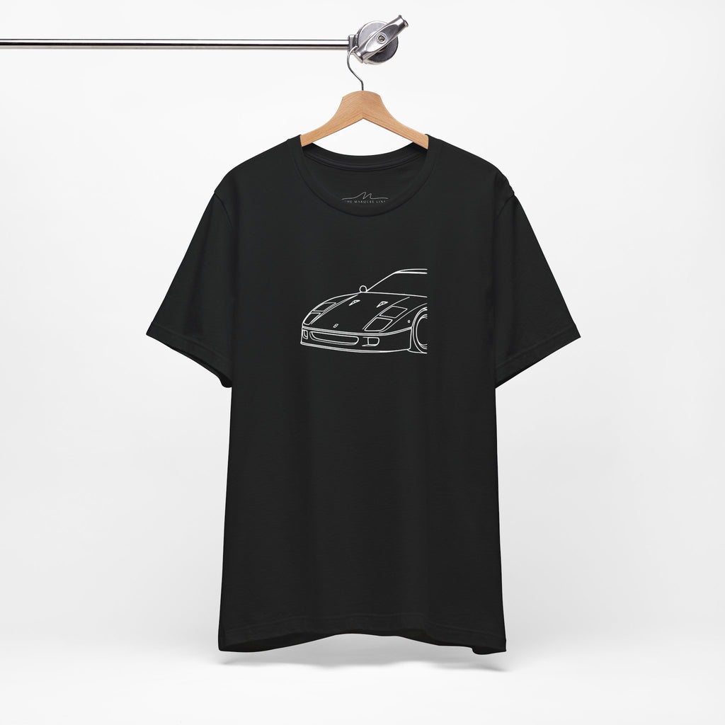 F40 Side-View Silhouette T-Shirt | Supercar Graphic Tee