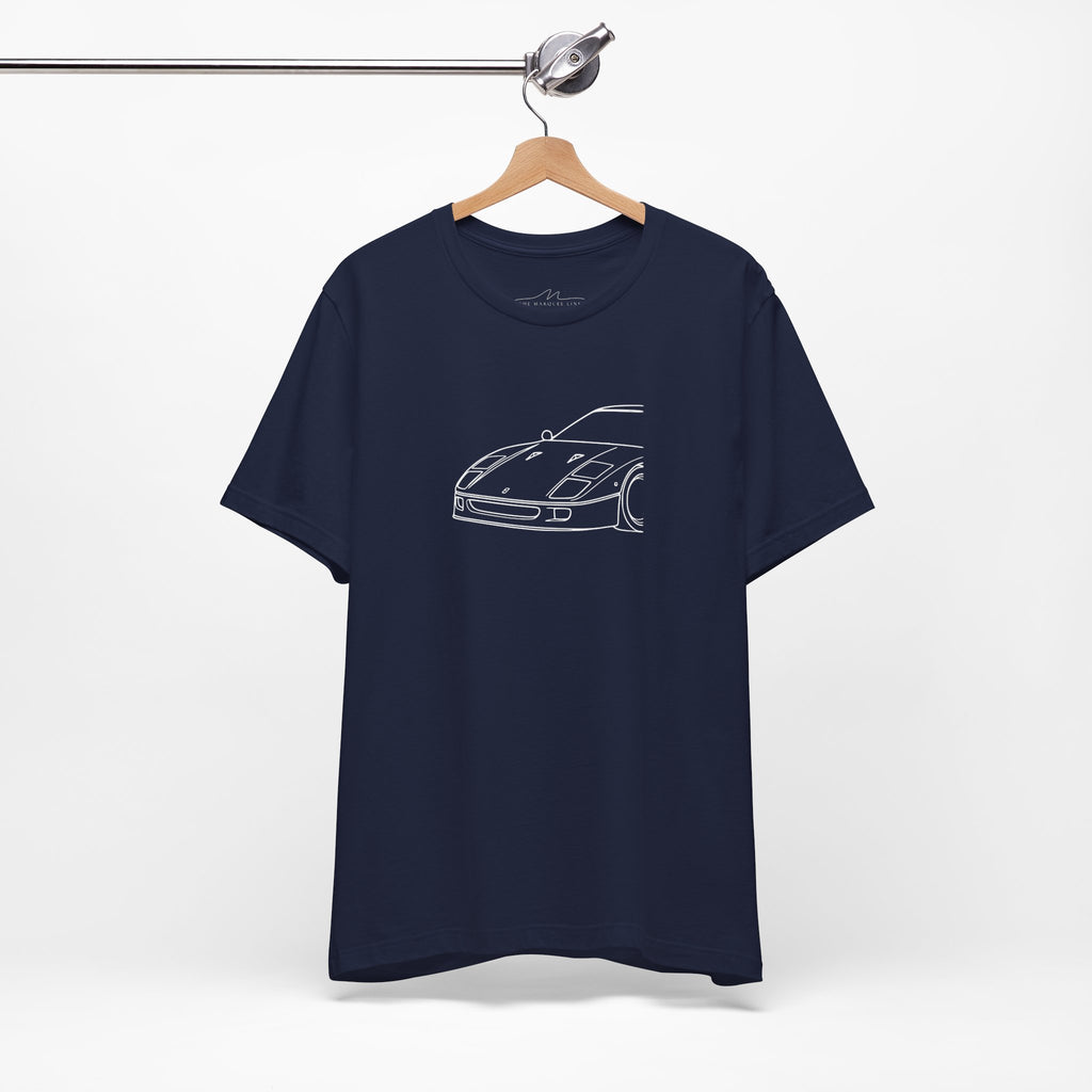 F40 Side-View Silhouette T-Shirt | Supercar Graphic Tee