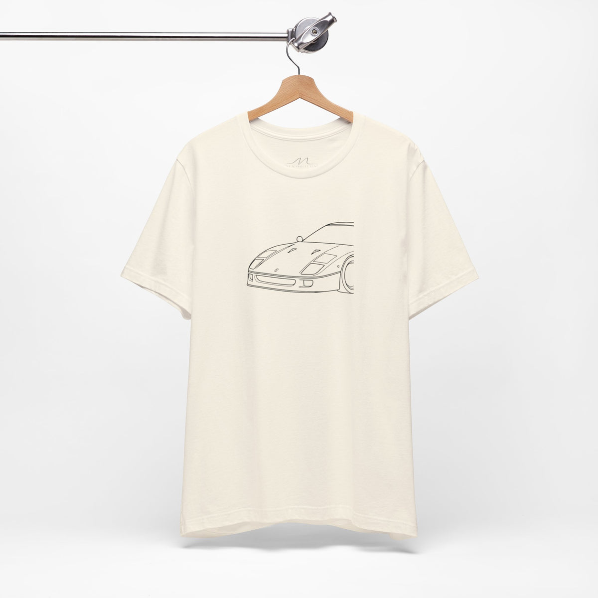 F40 Side-View Silhouette T-Shirt | Supercar Graphic Tee