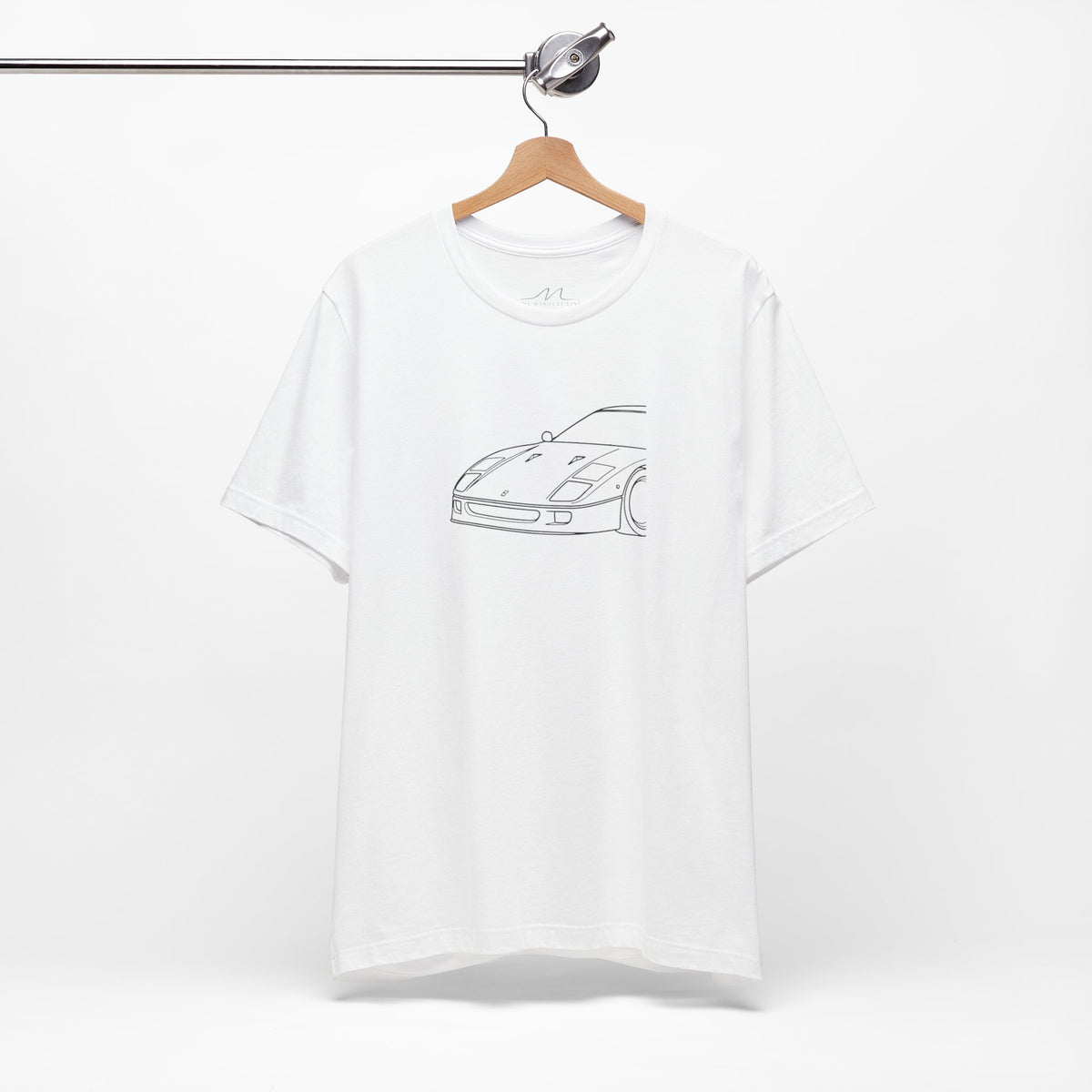 F40 Side-View Silhouette T-Shirt | Supercar Graphic Tee