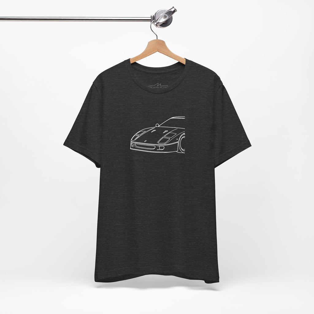F40 Side-View Silhouette T-Shirt | Supercar Graphic Tee