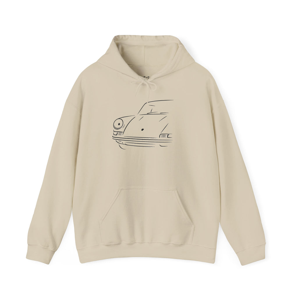 Half front 911 Coupe — Modern Classics Edition Hoodie