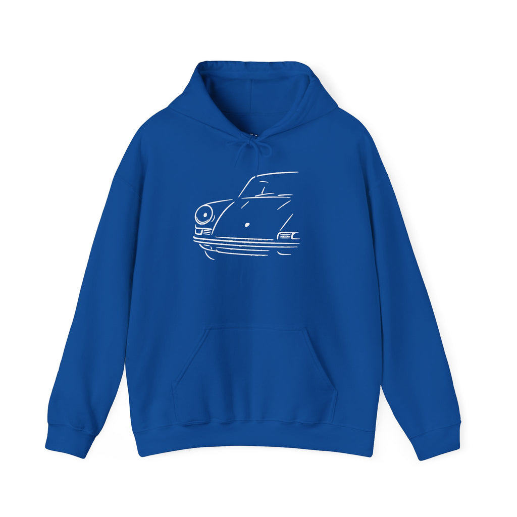 Half front 911 Coupe — Modern Classics Edition Hoodie