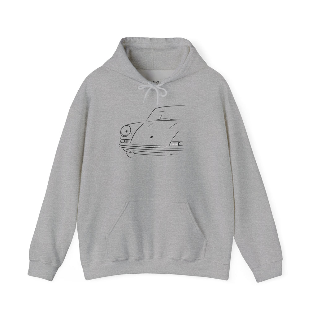 Half front 911 Coupe — Modern Classics Edition Hoodie