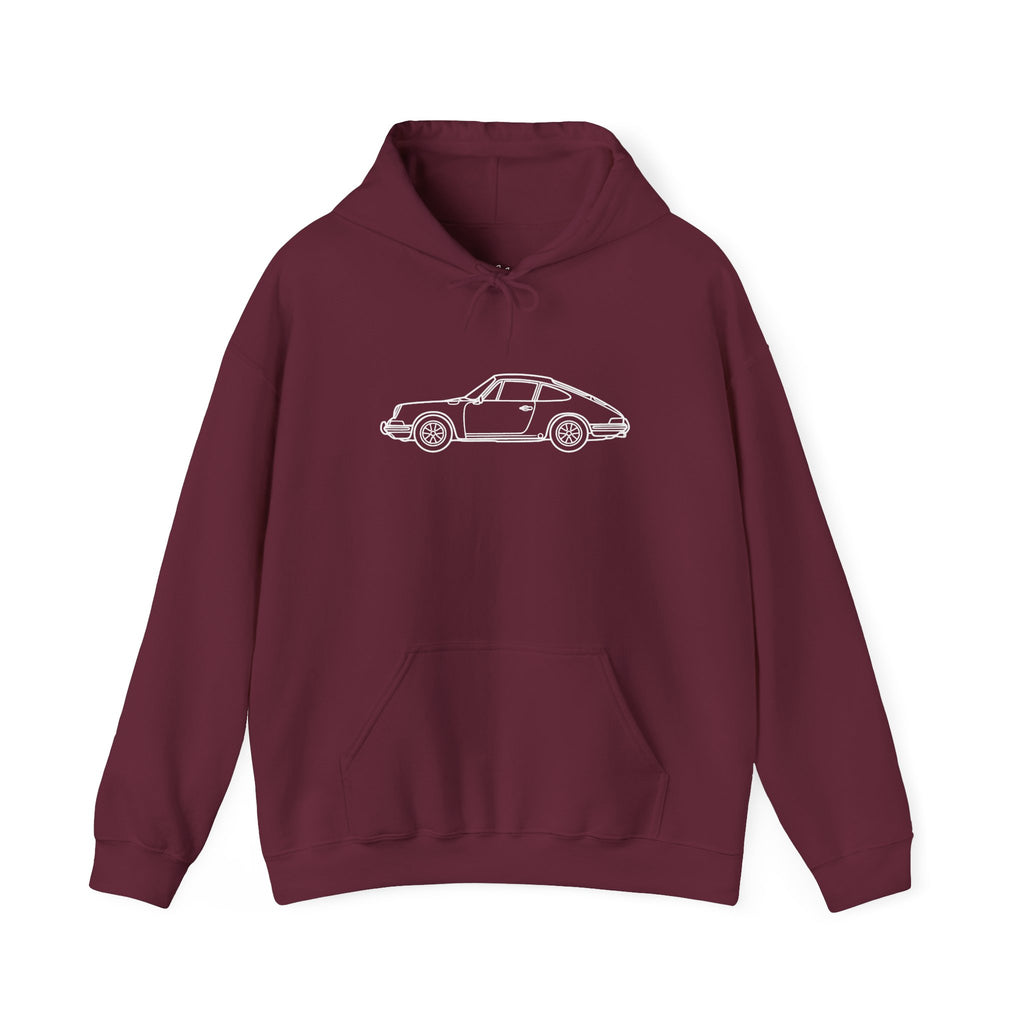 The Round-Eye — Vintage Front View Line Art Hoodie