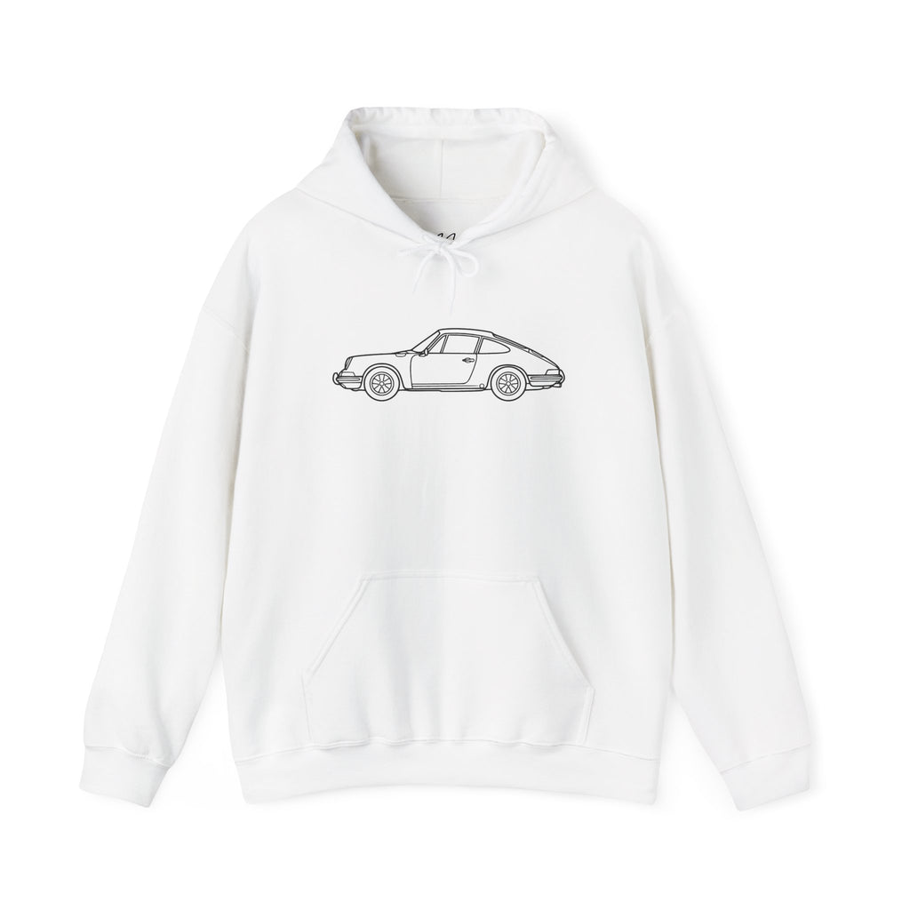 The Round-Eye — Vintage Front View Line Art Hoodie