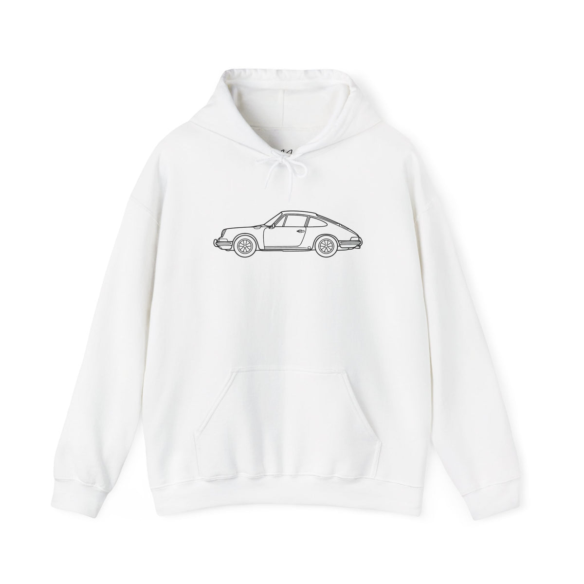 The Round-Eye — Vintage Front View Line Art Hoodie