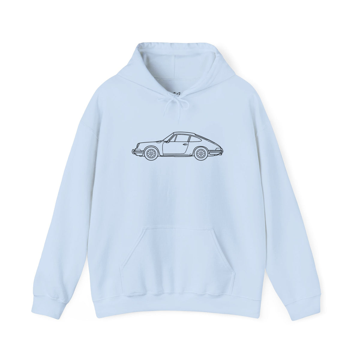 The Round-Eye — Vintage Front View Line Art Hoodie
