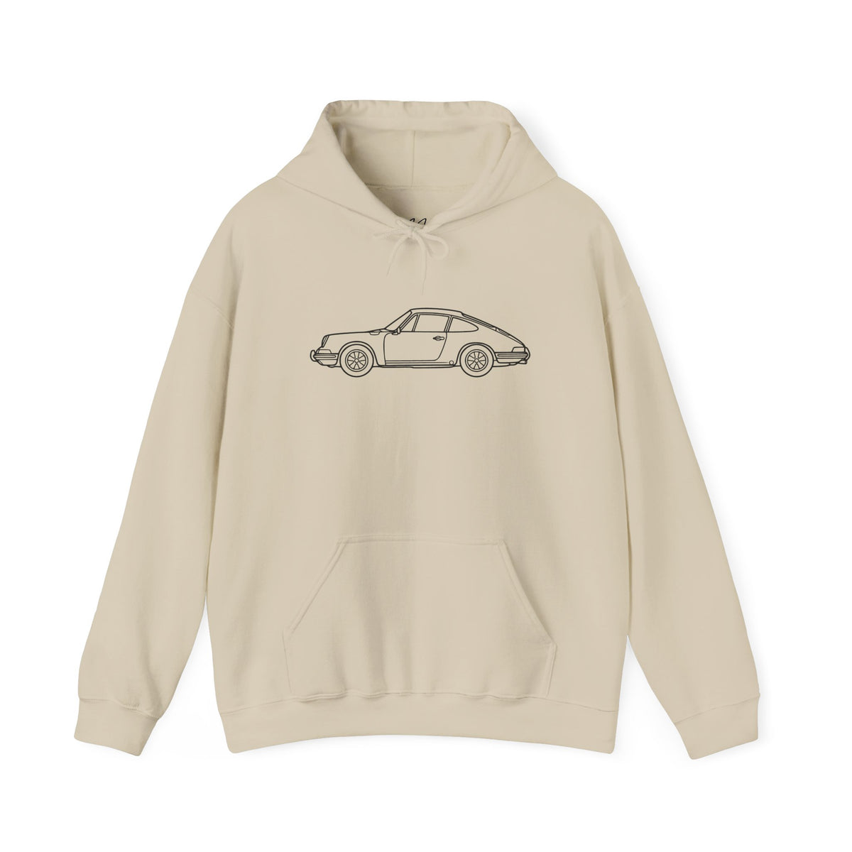 The Round-Eye — Vintage Front View Line Art Hoodie