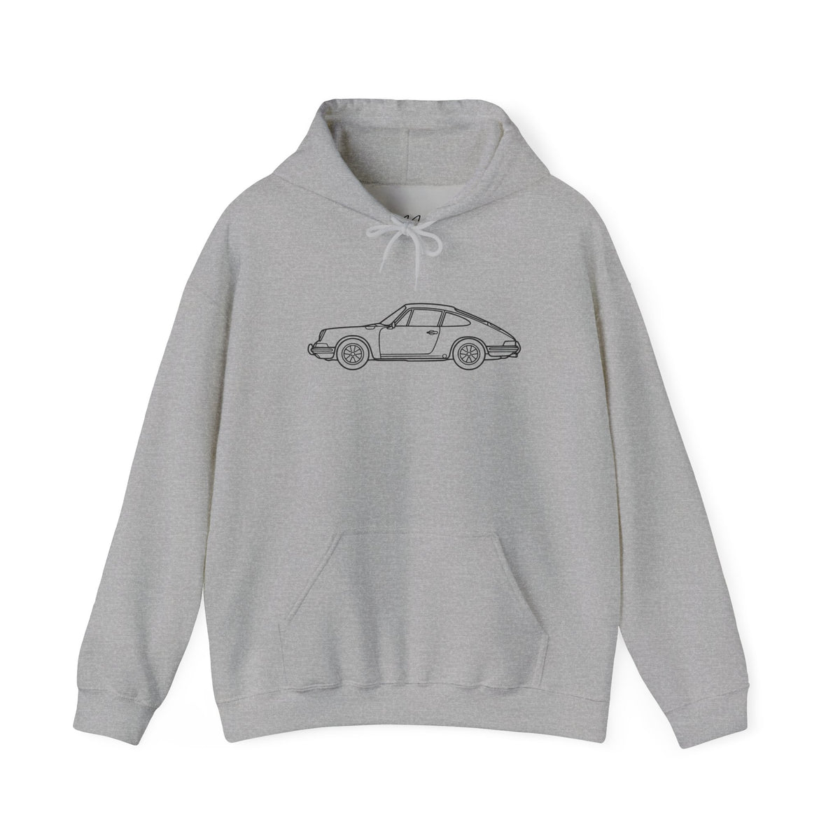 The Round-Eye — Vintage Front View Line Art Hoodie