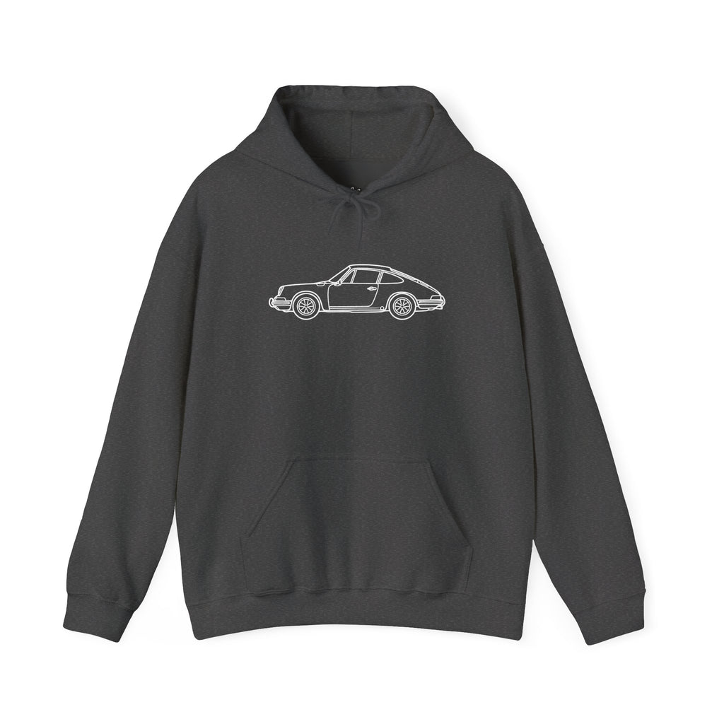 The Round-Eye — Vintage Front View Line Art Hoodie