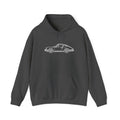 The Round-Eye — Vintage Front View Line Art Hoodie