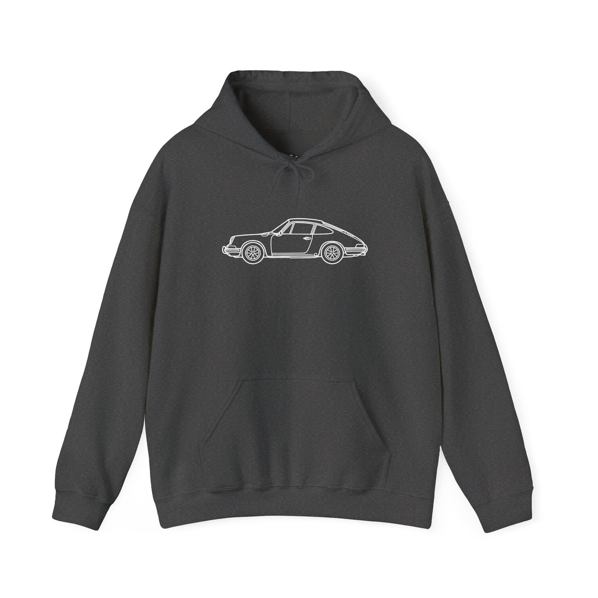 The Round-Eye — Vintage Front View Line Art Hoodie