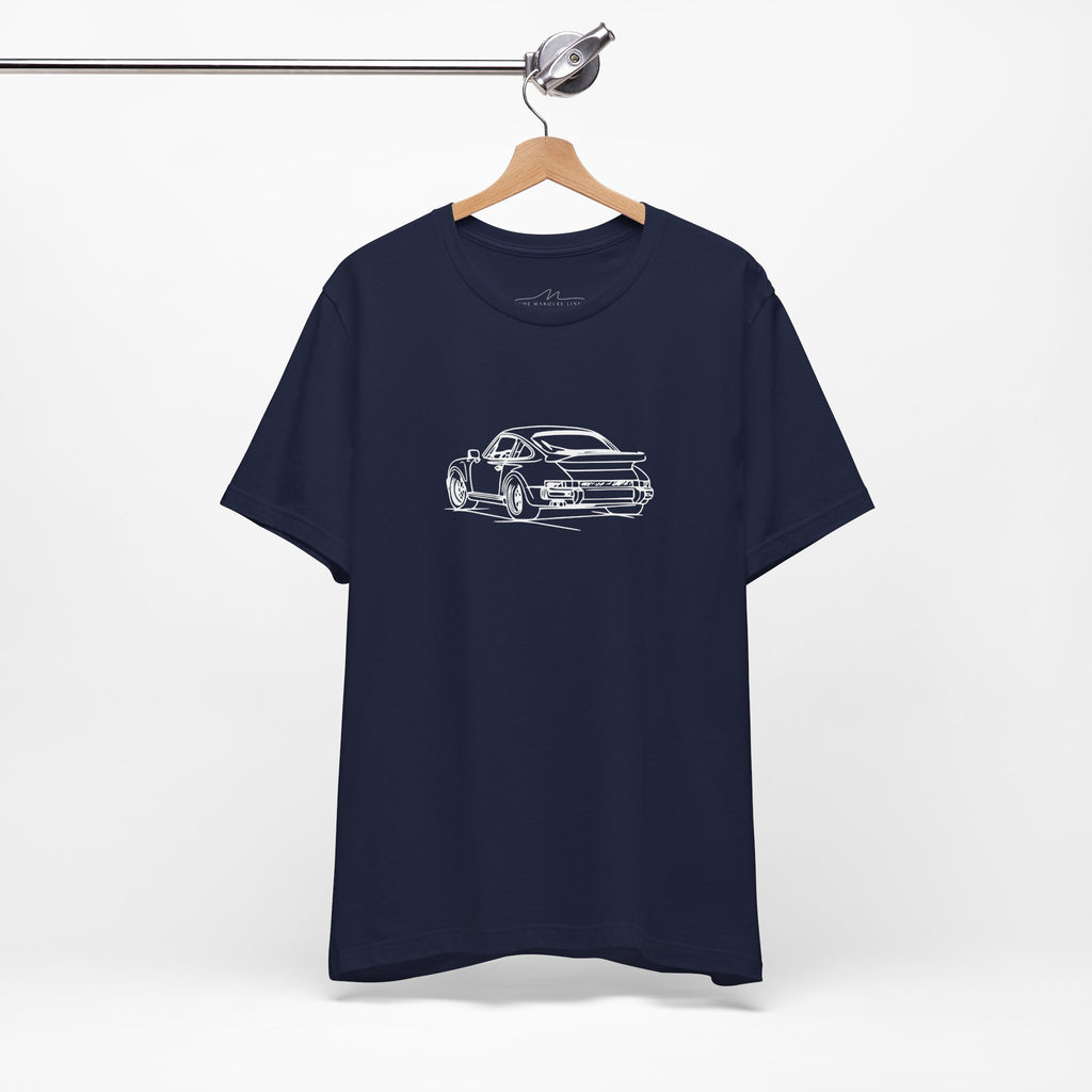The Sketchbook 911 - Hand-Drawn Vintage Line Art Tee