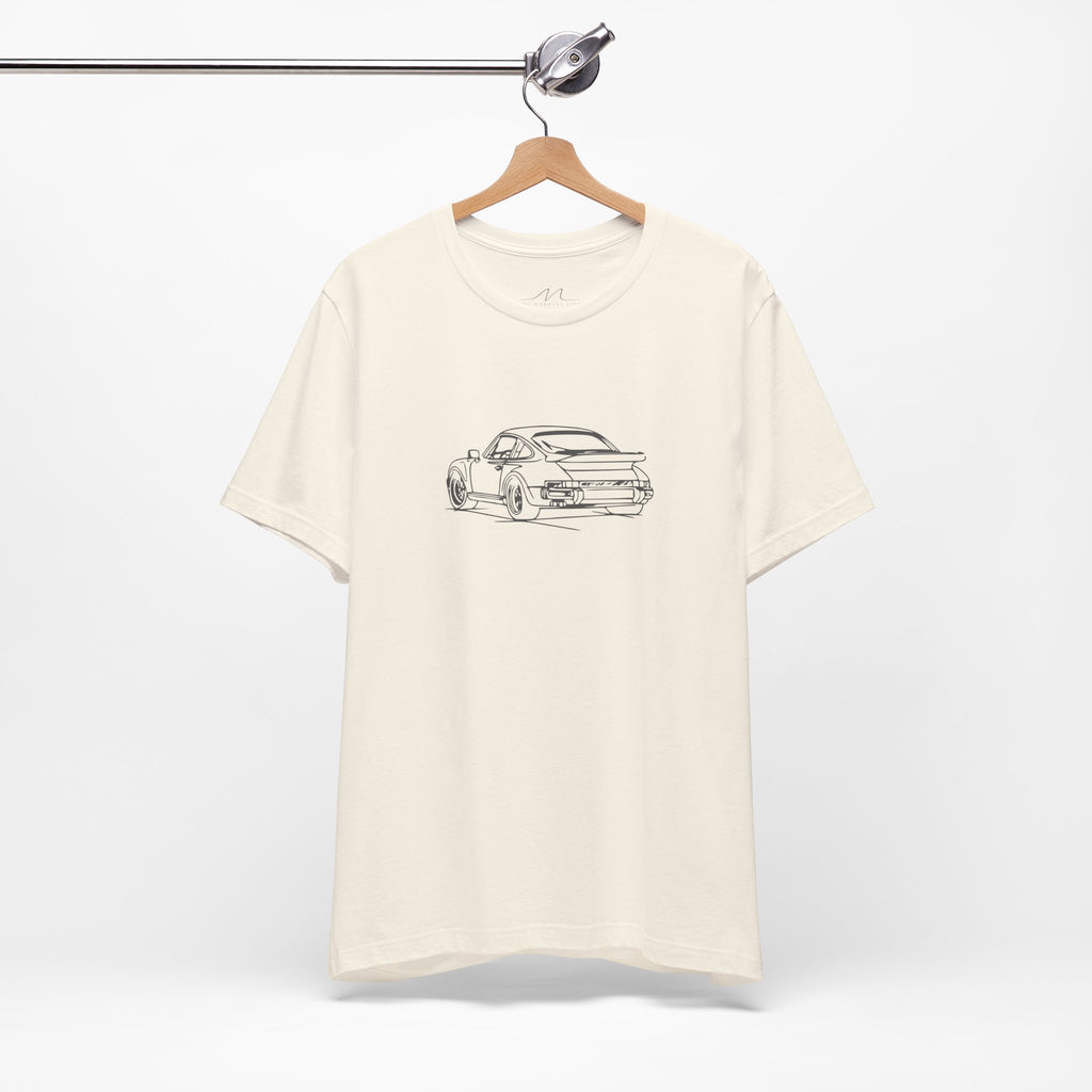 The Sketchbook 911 - Hand-Drawn Vintage Line Art Tee
