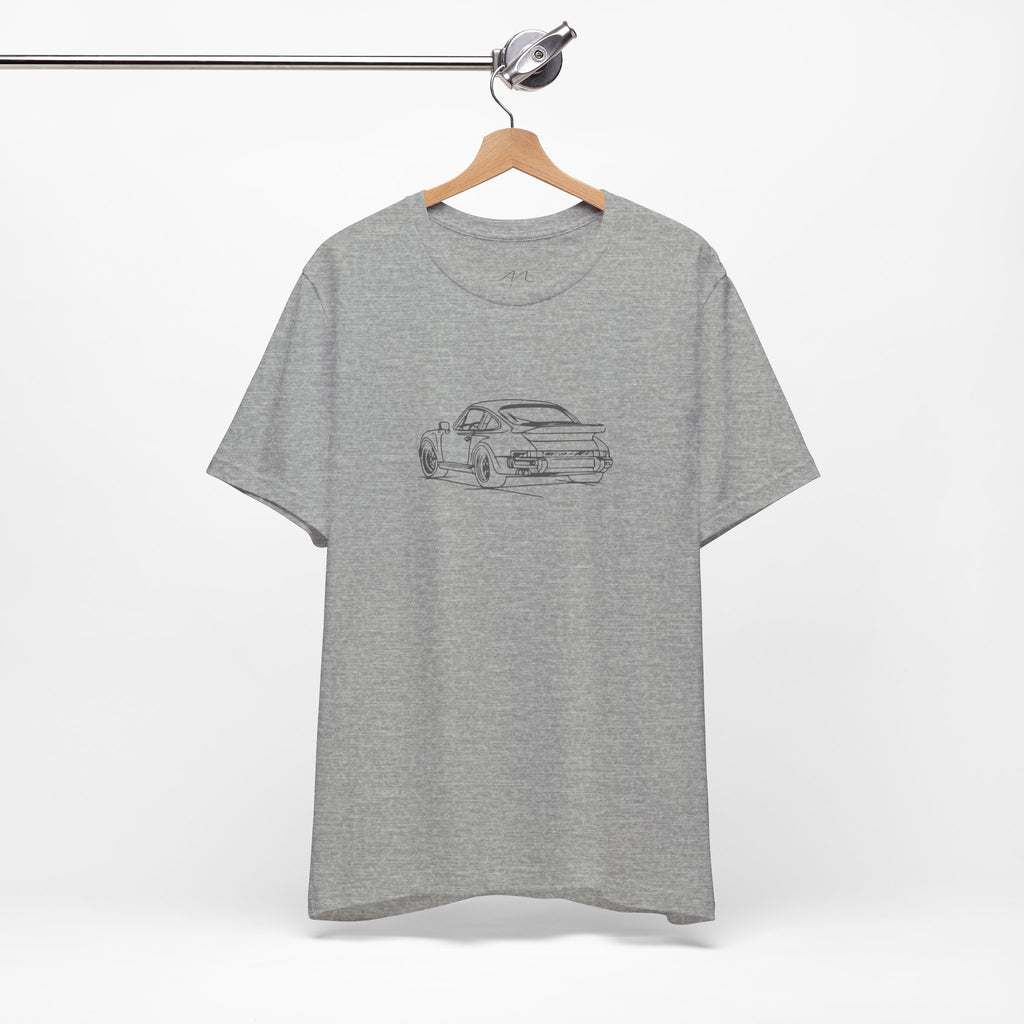 The Sketchbook 911 - Hand-Drawn Vintage Line Art Tee