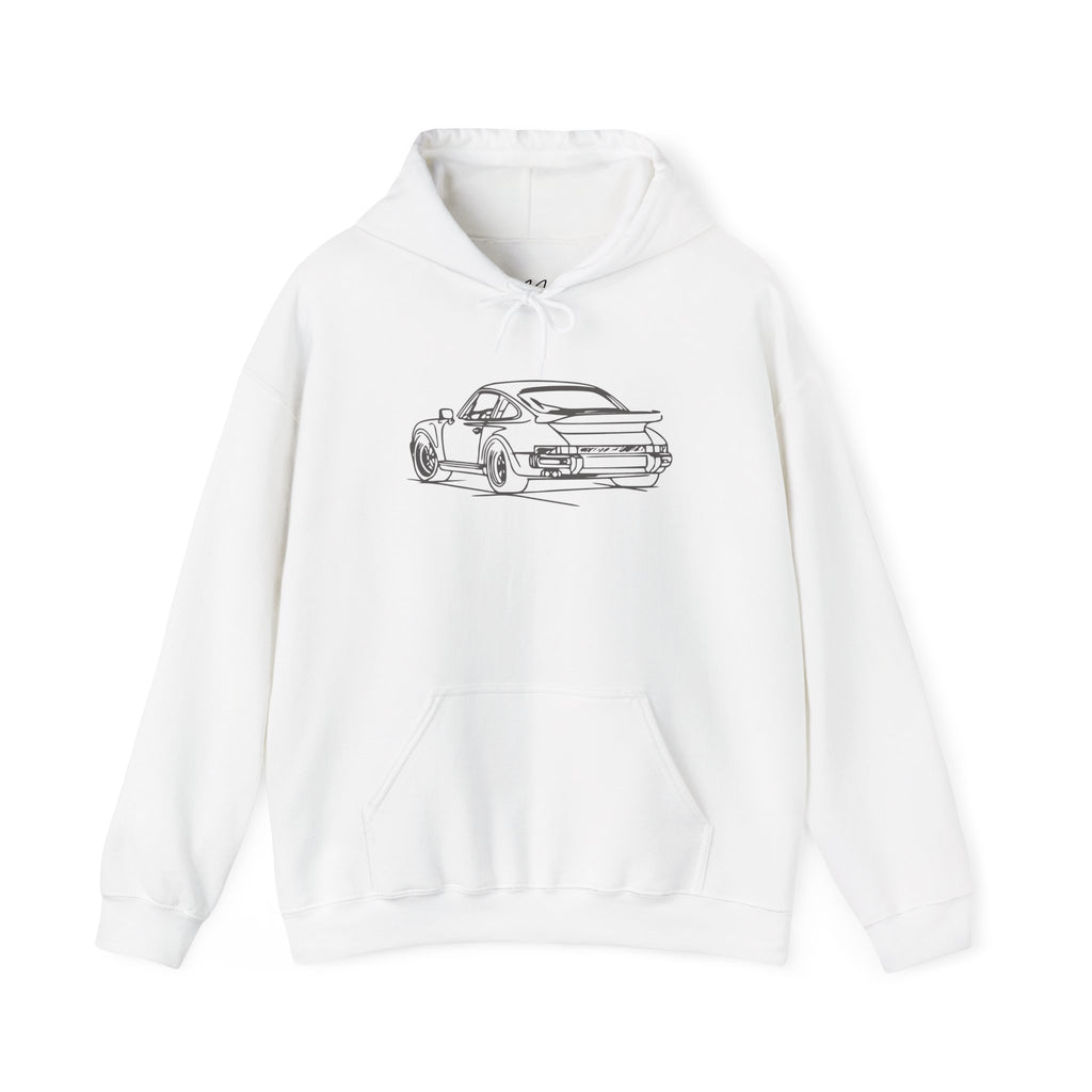 The Sketchbook 911 - Hand-Drawn Vintage Line Art Hoodie
