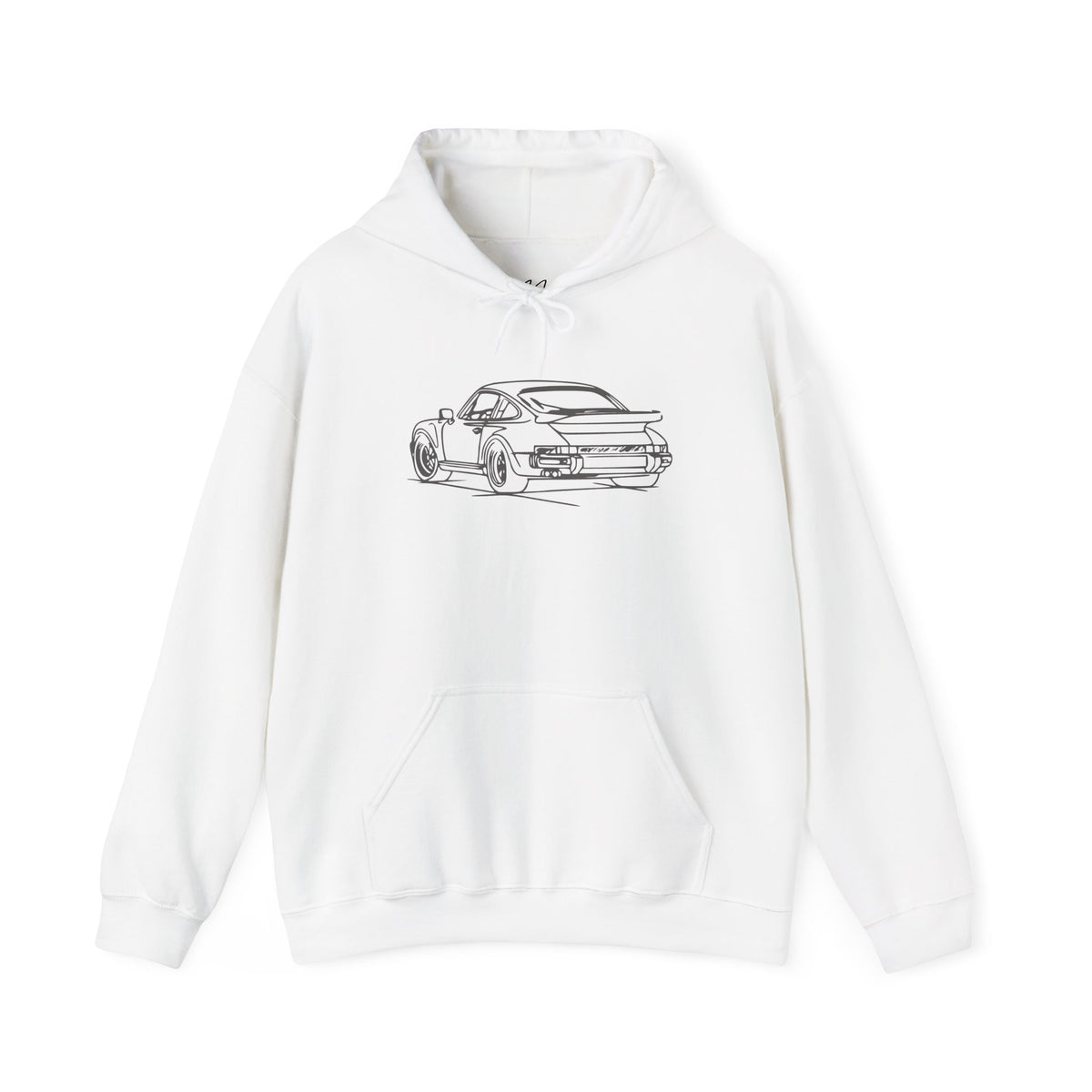 The Sketchbook 911 - Hand-Drawn Vintage Line Art Hoodie