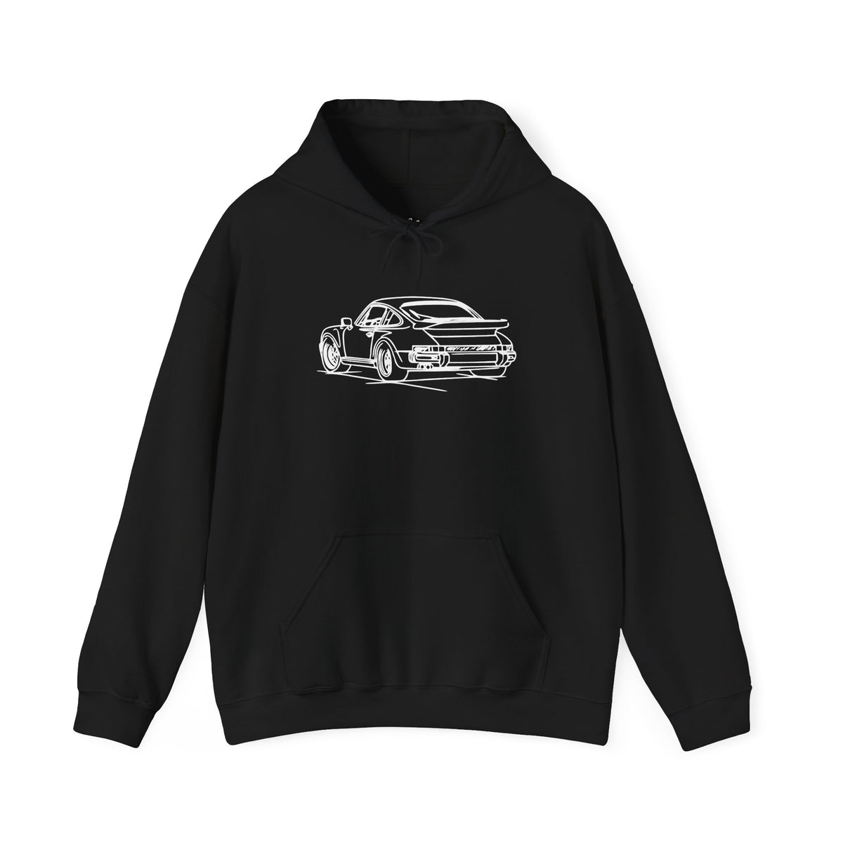 The Sketchbook 911 - Hand-Drawn Vintage Line Art Hoodie