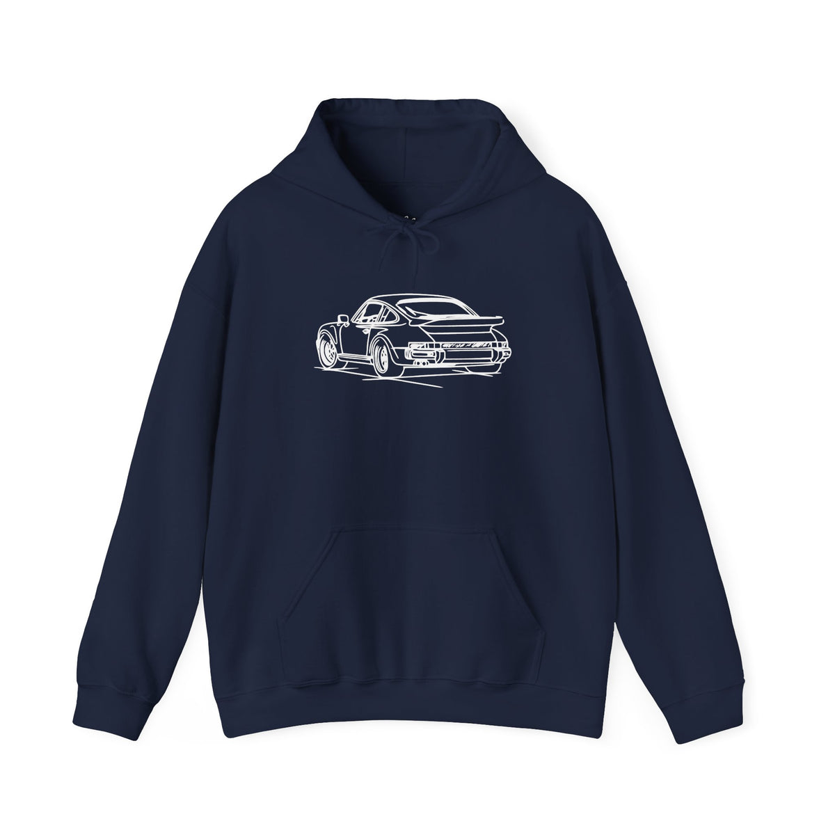 The Sketchbook 911 - Hand-Drawn Vintage Line Art Hoodie