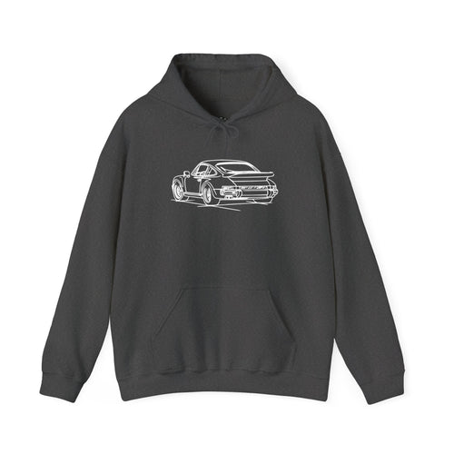 The Sketchbook 911 - Hand-Drawn Vintage Line Art Hoodie