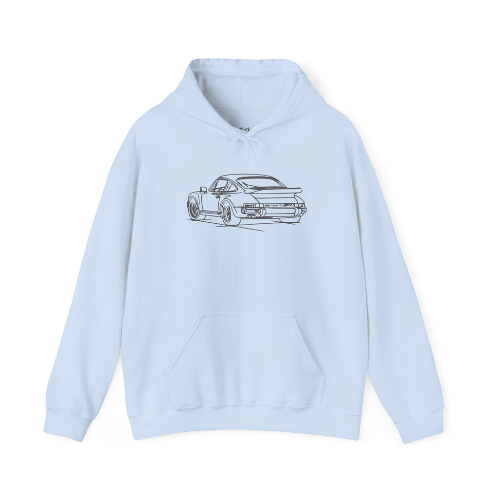 The Sketchbook 911 - Hand-Drawn Vintage Line Art Hoodie