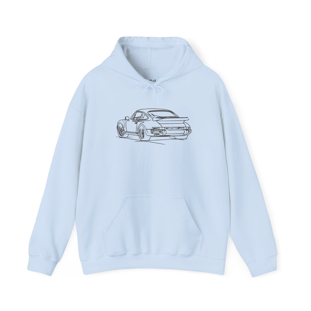 The Sketchbook 911 - Hand-Drawn Vintage Line Art Hoodie